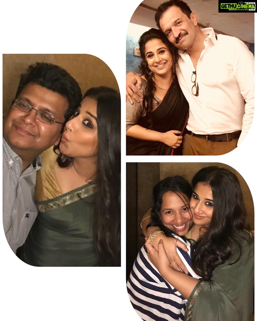 Vidya Balan Instagram - The day after i watched Neerja,when i suggested to @sureshtriveni to meet up with you all ,i wasn’t sure how far it would go..but thus far it did 💃🏻🕺🏻!! Hand on heart,i couldn’t have asked for better producers on #TumhariSulu ... Thank you so much @ellipsisentertainment for supporting Suresh’s vision all along..from putting together his dream team,a hungry team👍..to keeping people happy,to feeding and paying them on time..you’ll created a happy enviornment which made us each give it our Best so ....Thank you 🙏!! @atulkasbekar thankoo for being The master ‘jugadoo’ and also for keeping it light with a constant flow of dirty Marathi jokes....Nakko ga mala.....😜haha!! @findingshanti Thankoo for being your fun yet rational,loving & compassionate self even when you were going through the toughest times personally ❤️. And last but nit the least,@tanuj.garg Thankoo for being the most diligent on set producer and for the most well planned marketing campaign,idea & execution-wise😍. Hats off & more power to @ellipsisentertainment 👌💪👏!!