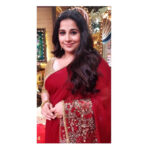 Vidya Balan Instagram – For #TumhariSulu promotions! 😀

Saree : @rickroyco 
Jewellery : @jaipurgems 
Hair : @bhosleshalaka 
Makeup : @shre20 
Styled by : @who_wore_what_when