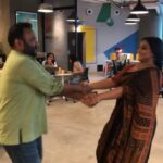 Vidya Balan Instagram – Fu bai Fu,Fugagee Fu 😜…… with my dearest @vjymaurya …the co-writer on Tumhari Sulu…also my diction coach..and co-actor whose reactions make moments funny in the teaser & trailer…and  in the film too.🙂🙏❤️.