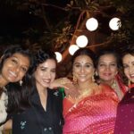 Vidya Balan Instagram - Woman power night...a bunch of strikingly beautiful and equally talented female actors in one frame.. L to R: Tannishtha Chatterjee,Nandita Das,Tillotama Shome,Me,Shabana Azmi,Tisca Chopra,Konkona Sen Sharma ....at the @azmishabana18 Diwali party 😍❤️.... Thank you @ks_sanjay for capturing this moment 🙏❤️!!