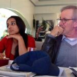 Vidya Balan Instagram - A big Thank You to whoever posted this picture of me with Steven Spielberg from # Cannes2013..I havent seen this one before 🙂!!