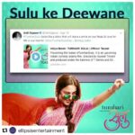 Vidya Balan Instagram – #Repost @ellipsisentertainment (@get_repost)
・・・
Sulu ke laakhon deewanon mein yeh bhi shaamil hain! Thank you for all the love for the #TumhariSulu teaser! #MainKarSaktiHai 
@balanvidya @manavkaul @nehadhupia @mymalishka @tanuj.garg @atulkasbekar @findingshanti @sureshtriveni 
#Thankyou