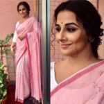 Vidya Balan Instagram – Attended a Presscon for @rahulbose7’s organization #HEAL, an NGO against #childsexualabuse, wearing this beautiful @ekaco saree 
Gajra and earrings – @aadyaaoriginals 
Bangle, rings and bag – @amrapalijewels 
Styled by @who_wore_what_when