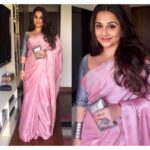 Vidya Balan Instagram - Attended an event today wearing this beautiful @anavila_m saree! Jewellery & Bag : @amrapalijewels Styled by : @who_wore_what_when Assisted by : @gogriiiii Hair : @bhosleshalaka Makeup : @shre20