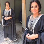 Vidya Balan Instagram - Dressed up in a custom made outfit by @anjalijani for the #BegumJaanTrailer launch!! Outfit : @anjalijani Jewellery : @motifsbysurabhididwania Hair : @bhosleshalaka Makeup : @shre20 Styled by : @who_wore_what_when Assisted by : @gogriiiii