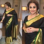 Vidya Balan Instagram - Received the Sanmarg Aparajita ' Pride of Bengal' award in this saree in Kolkata ystdy 🙂. Saree : @designerayushkejriwal Jewellery : @silverstreakstore Hair : @bhosleshalaka Makeup : Shreyas Mhatre Styled by : @who_wore_what_when Assisted by : @gogriiiii