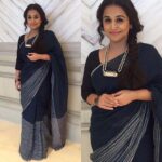 Vidya Balan Instagram - Attended a special event in Kolkata wearing this lovely handloom saree! Saree : @anavila_m Jewellery : @amrapalijewels Hair : @bhosleshalaka Makeup : Shreyas Mhatre Styled by : @who_wore_what_when Assisted by : @gogriiiii