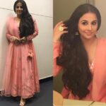 Vidya Balan Instagram - Kickstarted #BegumJaan promotions wearing this gorgeous outfit by @jandvcouture . Jewellery : @amrapalijewels Shoes : @tresmode Makeup : Shreyas Mhatre Hair : Shalakha Bhosle Styled by : @who_wore_what_when Assisted by : @gogriiiii