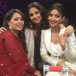 Vidya Balan Instagram - With the '2' lovely women & dancers Geeta Kapur & Shilpa Shetty ...cuz its time for Kahaani '2' ....on December '2'💃🏻💃🏻!!