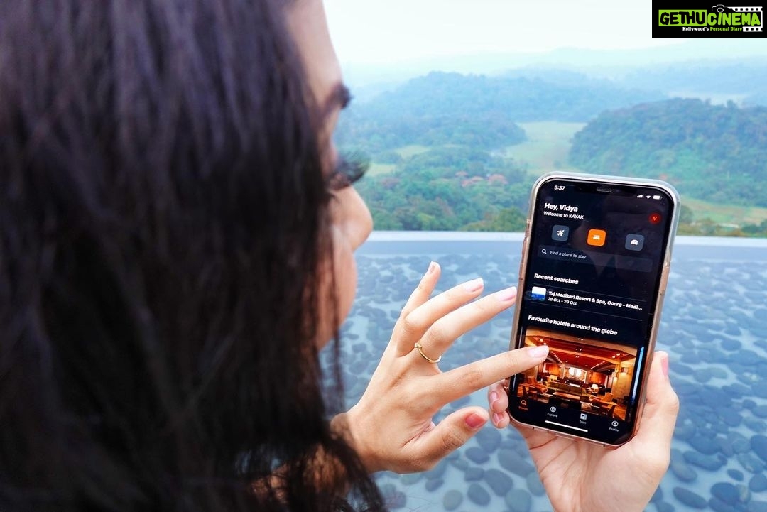Vidya Pradeep Instagram - #AD This is the @KAYAK_IN app. I make sure I check their app when planning my trip and staycations because it’s super easy to use. You can use their filters and you will always find a flight (or hotel) deal that works for you. Go check their app now! I’m working with them to bring you more travel content.