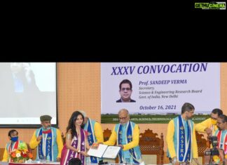 Vidya Pradeep Instagram - An emotional convocation ceremony and celebration: Holding a Doctorate degree in Stem cell biology (specialized in Ocular Stem cells) - An emotional journey of years of hard work, patience, perseverance and determination. I thank my Gurus, my Guide, Co-guide, Scientists, Clinicians and all who have guided and supported me throughout the journey in making my dream come true. I thank Sankara Nethralaya Eye hospital, Sastra University and all my dear friends and colleagues. Being an actor and a scientist simultaneously was extremely challenging, but at the end of the day, having a doctorate degree is worth all the pain, hard work, sacrifices and sleepless nights. While sharing these pics, i would like to inform my friends and well wishers that i have been offered a post-doc Scientist position in the US and will be moving next year. Seeking all your blessings and wishes as always. I'm forever grateful for all your love and support🙏 #vidyapradeep