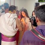 Vidya Pradeep Instagram - At today's movie pooja✨🪔✨ #newproject #premnathchidambaram #prenissinternational #directorSham #Vetri #propriya