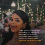 Vidyulekha Raman Instagram - We finally dropped 'Bumble' from each other's contact name. 🥳 @bumble_india #MakeTheFirstMove #bumblepartner
