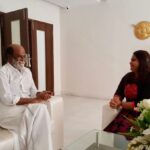 Vidyulekha Raman Instagram - Throwback to my most memorable interaction with Superstar. Happy birthday Thalaivar 🤘🏼♥ #throwback #superstar #superstarrajinikanth #happybirthdaysuperstar