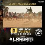 Vijay Sethupathi Instagram - #YaamiliYaamiliyaa from #Laabam hits 1 Million + views within 24 hours, A tribute to director #SPJhananathan ! An @immancomposer musical @ra_ge_be6 @vijay_sethupathi_productions #7CsEntertainment @aaru7cs @iamjaggubhai_ @kalaiyarasananbu @rameshthilak @saidhanshika @champika_offl @ramachandran.yogesh @sathishoffl @laharimusic @proyuvraaj