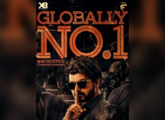 Vijay Sethupathi Instagram - Thanks to #Vijay sir & @dir.lokeshkanagraj #LalitKumar @xbfilmcreators 🤜🏻🤛🏻 #MasterGloballyNo1