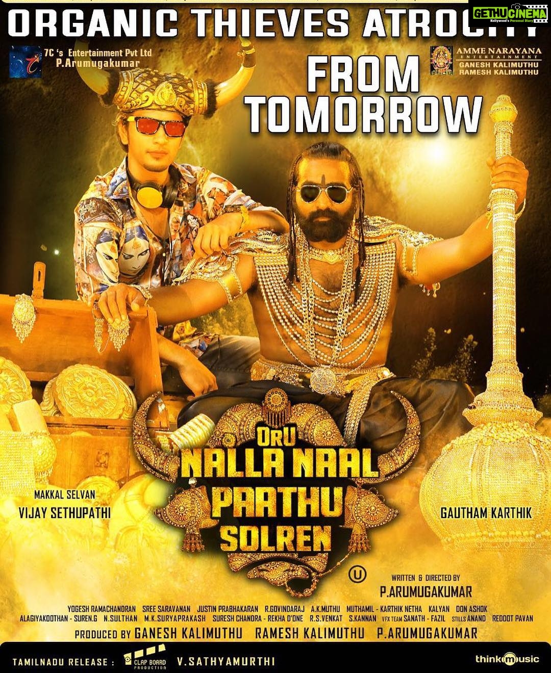 Vijay Sethupathi Instagram - #OruNallaNaalPaathuSolren from tomorrow 😍😍