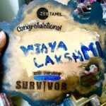 Vijayalakshmi Instagram - This is wat I did as soon as I received the invite to play survivor. I used my face foundation stick and nail polish, changed the invite to winner certificate and placed it infront of my eyes in my bedroom. Every time I look at it I started believing it so hard. No one believed me when I said I will come back as SOLESURVIVOR. When I said bye to my friends I used to say “cup oda meet pandren” feroz was lil concerned Abt the disappointment I might get if i lose the show.so he kept saying winning or losing dsnt matter. u participating itself is a great achievement. That’s wat my sisters also said.. In fact that’s wat everyone said. But only One person said.. “Mummy u can do this. Win the game, give me the trophy I will take u on vacation” thats all I remembered throughout. And it worked, I did it. FOR HIM. I went there TO WIN I went through hardship in every possible way and survived TO WIN I was holding my breath under the sea without a tube, TO WIN When every nerve of my feet pushed me to give up, I stood rock solid on that tiny peace of wood.. TO WIN I din go there to play for anyone. I din give up my game spirit for any reason I din give away the advantage I won in finals for someone to win bcoz I PUT MY HARD WORK AND EARNED IT! It’s only fair for me to respect my struggles and use it for my OWN WIN. That’s wat I did. YES IM SOLESURVIVOR And IM VERY PROUD!!! #determinedtoWIN #SOLESURVIVOR #focus