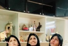 Vijayalakshmi Instagram - Happiness is.. spending time with these two ♥️ @kanithiru10🤗 @niranjani_ahathian🤗 #sisters #instareels #bestiesforlife