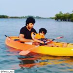 Vijayalakshmi Instagram – Start them young #nilan #kayaking #backwaters @paddleforfuture