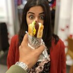 Wamiqa Gabbi Instagram - Khaati Peeti Ladki 🤰🏻 SWIPE LEFT to see all my friends 👅 Have to say bye to all this for some time. Will miss you guys #HotDogs #Burgers #Cheese #Pizza #IceCreams