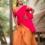 Yaashika Aanand Instagram - #happypongal 🌾🌸💝☘️ . 📸 @camerasenthil 💄 @jeevithamakeupartistry 👗 @ivalinmabia organised by @rrajeshananda #swipeleft #explorepage #yashika