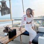 Yaashika Aanand Instagram - Photo dump 🤍🏖😮‍💨 … just me and the ocean .#allwhite #ootd #swipeleft and comment your fav (1,2 or 3 ) 😉. 📸@umapathyramaiah 😶‍🌫️