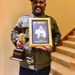 Yogi B Instagram - Nandri @behindwoodsofficial for this honour. Immensely grateful to have won the Gold Mic Award Icon of Inspiration for Rap Music. I dedicate this award to my global Tamil Hip Hop family and music fans worldwide. 🎶🙏🏽 Chennai, India