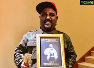 Yogi B Instagram - Nandri @behindwoodsofficial for this honour. Immensely grateful to have won the Gold Mic Award Icon of Inspiration for Rap Music. I dedicate this award to my global Tamil Hip Hop family and music fans worldwide. 🎶🙏🏽 Chennai, India