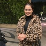 Yuvika Chaudhary Instagram – #winter #love #yuvikachaudhary jacket by @pankhclothing #insta #tbt #frendship  #love #cute. @bmsfashionz2 @bms.fashionz taj vivanta,dwarka