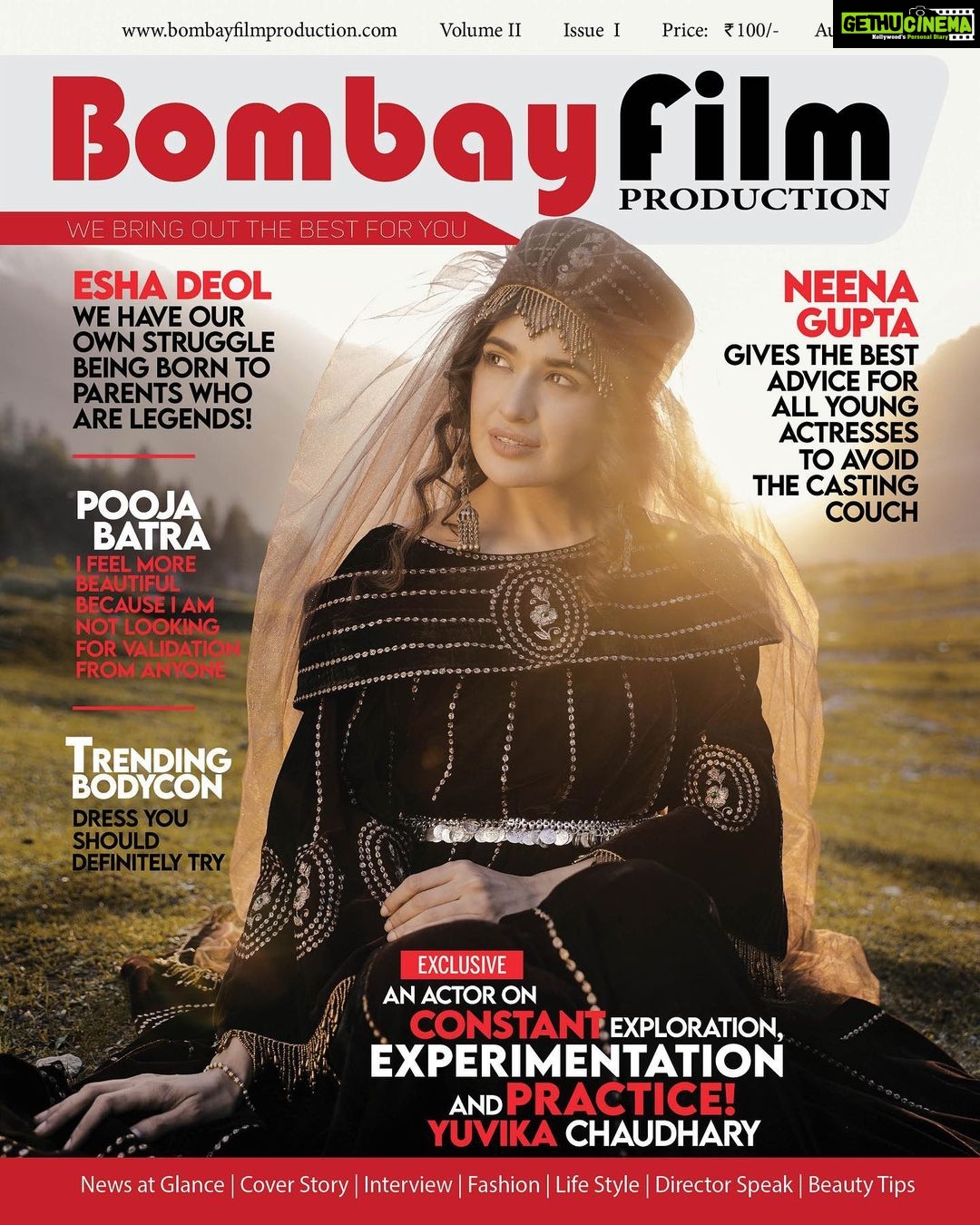 Yuvika Chaudhary Instagram - Magazine: @bombayfilmproduction Founder and CEO: @sainisahilofficial Editors in chief: maheesh619 Artist Reputation management @shimmerentertainment @lathiwalatasneem @namitarofficial Photography: @abhisheksharmamat Costume: @shehlasdesignercollection Makeup: @jasaddy Location: Kashmir