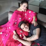 Yuvika Chaudhary Instagram - This is how FOREVER looks like 💍👩‍❤️‍👨❤️. I am extremely suprised how did you @princenarula get to know that I have been eyeing on this beautiful ring by @ornaz_com from so long. We've been through a really trying times last month but stood by each other to get over it, We couldn't celebrate our 2nd marriage anniversary but you made sure to make me feel special and I couldn't ask for more. These 2 years have only made us & our Love stronger ❤️. @ornaz_com Thankyou for this beautiful Ring, I can't help but stare this all day long 💍😍. Outfit by @aachho @stylebysugandhasood #ornazring #ORNAZengagementrings #ORNAZrings #diamondrings #solitairerings #ORNAZreviewed #giacertified #SheSaidYes #Privika