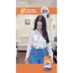 Yuvika Chaudhary Instagram - #TideLagaoDaagHatao aur yeh challenge lekar khoob mazze pao! You can hop in on the fun by using the audio from the link in @tide.india's bio and upload your video! #ad