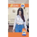 Yuvika Chaudhary Instagram – #TideLagaoDaagHatao aur yeh challenge lekar khoob mazze pao! You can hop in on the fun by using the audio from the link in @tide.india’s bio and upload your video! #ad