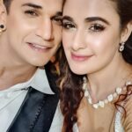 Yuvika Chaudhary Instagram – “You’ve gotta dance like there’s nobody watching and that’s how we dance in #NachBaliye9 #YuvikaChaudhary #princenarula #fun #masti #love #friendshipgoals @princenarula