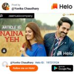 Yuvika Chaudhary Instagram - Congratulations @piyush_shankar super super happy for u love the song 😍 @helo_indiaofficial