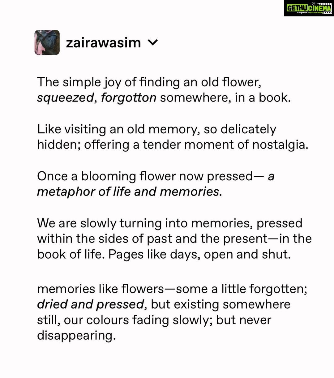 Zaira Wasim - 40.7K Likes - Most Liked Instagram Photos