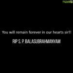 Aadhi Pinisetty Instagram – 💔 #RIPSPBSir