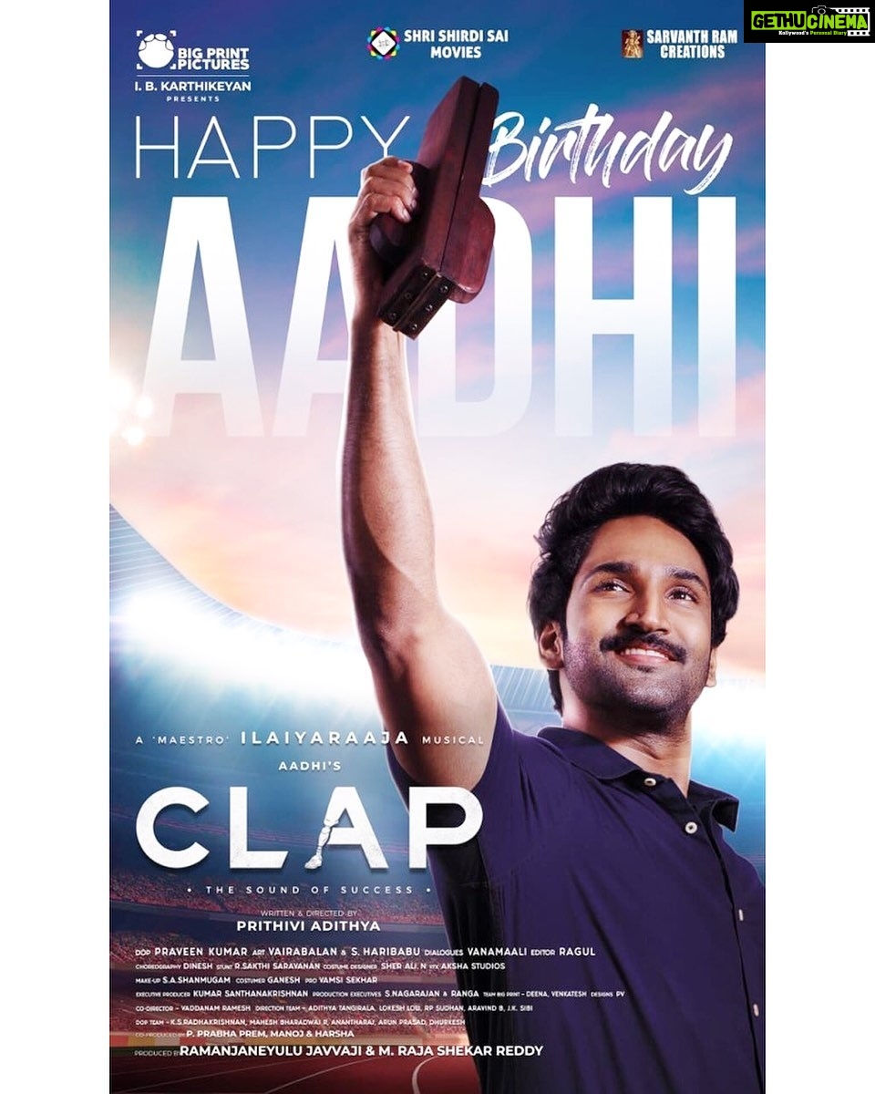 Aadhi Pinisetty Instagram - Thank you for all the Love team #Clap 🤗