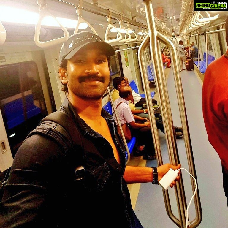 Aadhi Pinisetty Instagram - How beautiful is our city 😁 love the experience of traveling by the #ChennaiMetro for the very 1st time ✌️✌️✌️ #Chennai!