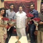 Aadhi Pinisetty Instagram – Humbled to be appreciated for our work by the legendary director &  super human #DasariNarayan Garu🙏🏻🙏🏻 #Malupu