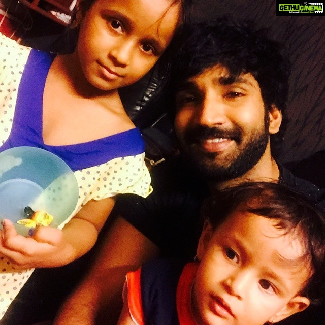 Aadhi Pinisetty Instagram - My watchman's Lil angels drop in wid deir bday treats...