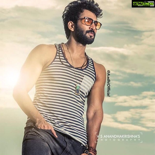 Aadhi Pinisetty Instagram - Let ur #Shine light someone today..! #ShineOn ✨😎✨ My #Favorite shot by #VSAnandhaKrishna