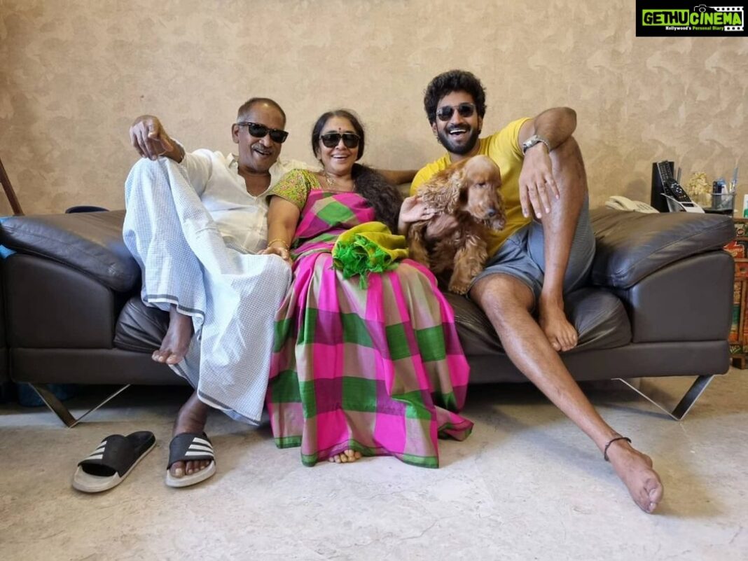 Aadhi Pinisetty Instagram - Family and festivities! ✨ #HappyUgadi #MyCoolFamily 😎😂