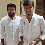 Aari Instagram - Very happy to meet and wish @udhay_stalin on a resounding victory.... let the sun shine be bright and might in our state of TamilNadu