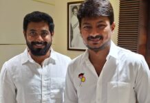 Aari Instagram - Very happy to meet and wish @udhay_stalin on a resounding victory.... let the sun shine be bright and might in our state of TamilNadu