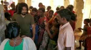 Aari Instagram - #Bhagavan shooting spot so, happy to meet our #gingee  family 👪❤