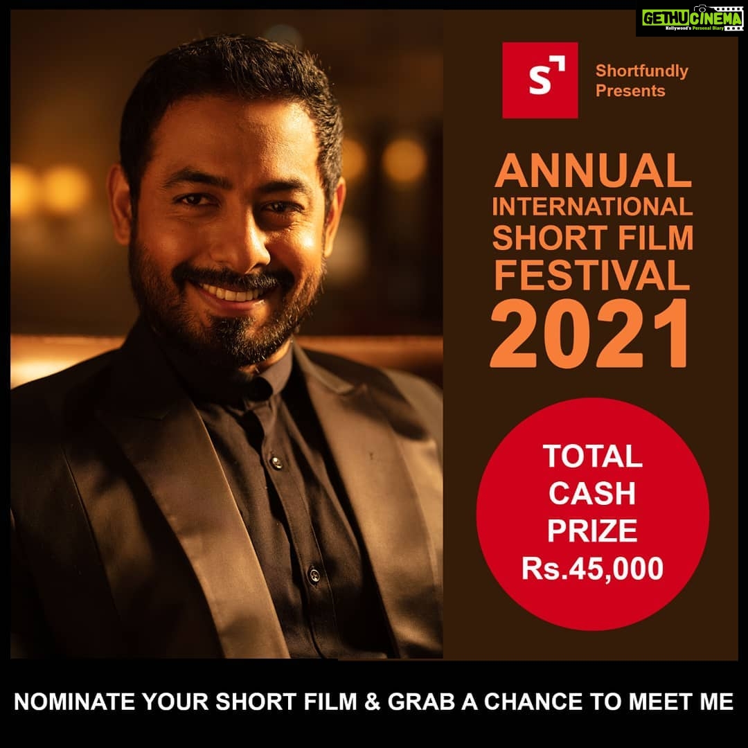 Aari Instagram - Submission Link in bio. . . It’s time to participate & nominate your #shortfilm to our @shortfundly annual #filmfestival event - https://filmfreeway.com/sfaff/ You will get chance to win cash prices upto 45,000 + certificate. Entry fee - Rs. 700. Grab a chance to meet AARI. Submit now. Deadline - FEB 28. Hurry!!! #shortfundly #shortfilm #filmfestival #SFAFF #aari #aariarjunan #aariarujunan