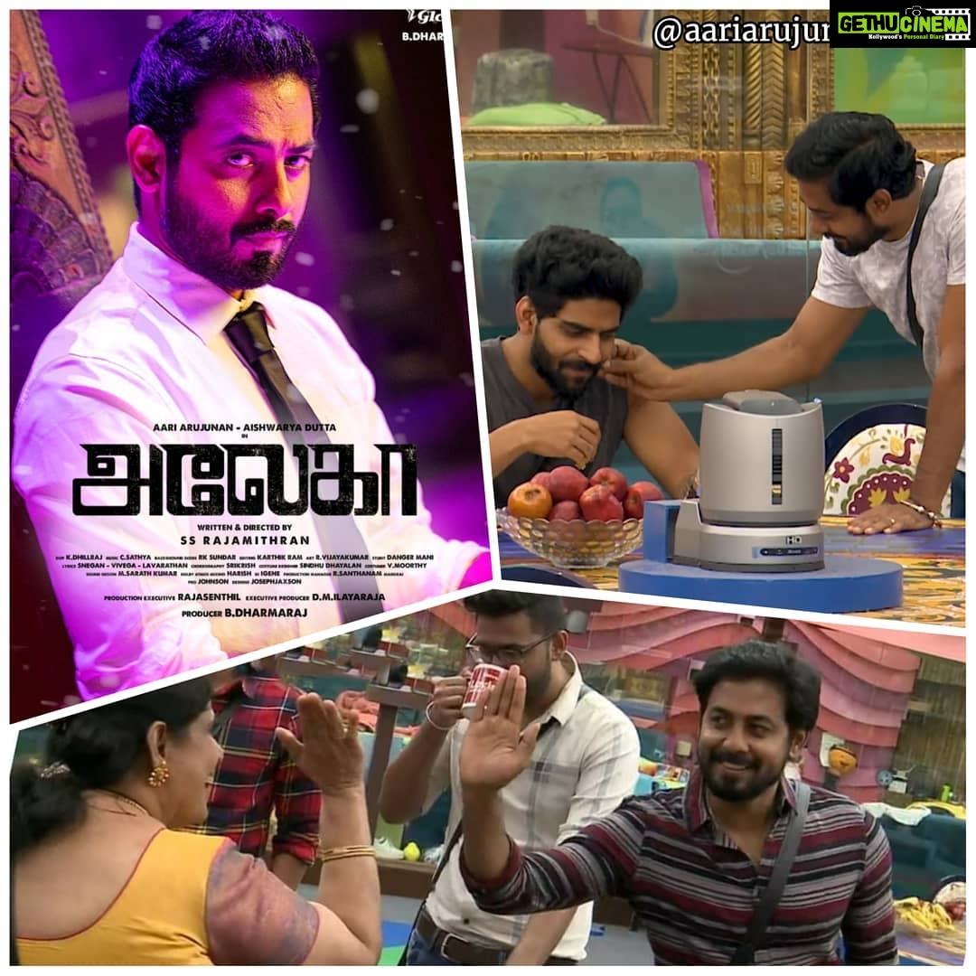 Aari Instagram - Love vs Love 💕🙌 Pic : @vijaytelevision @disneyplushotstar #Aleka #Aari #AariArujunan @aariarujunanactor #BiggBossTamil4 @aadhinarayan @shortfundly