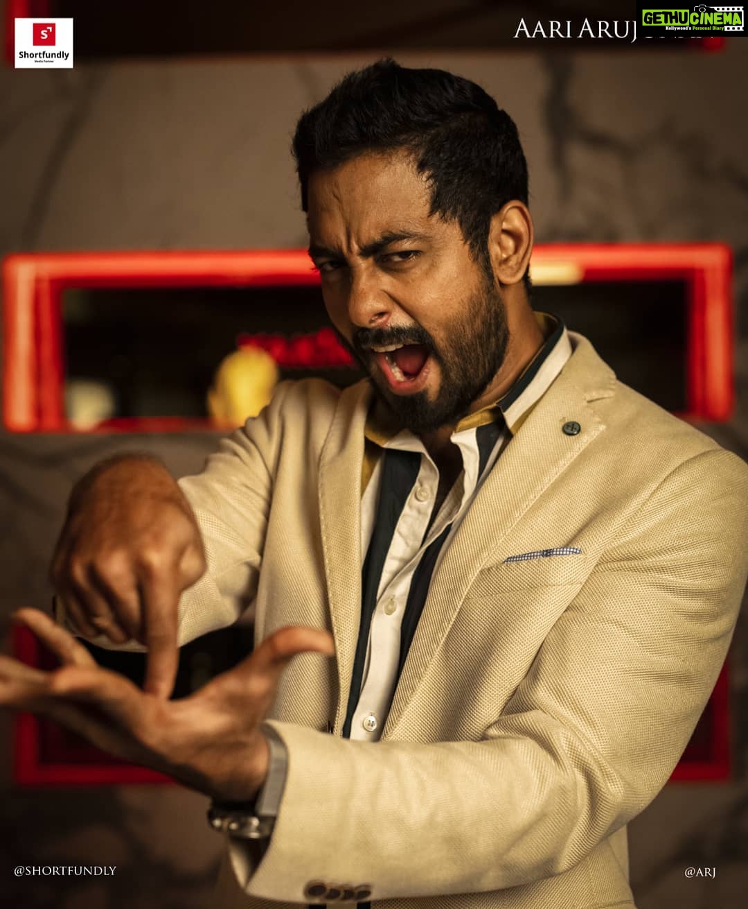 Aari Instagram - The right path is always a lonely path. Director: @aadhinarayan Agency: @Shortfundly D.O.P: @ganeshchandhrra Styling: @subikanifabint @rafiullah78 Costumes: @zol_studio Designs: @mask_guru Hair Style: @studiolounge.official mahalingapuram @director_rajasekarapandian #AariArujunan #BigBoss4 #Makkalsevagan #NewNormal